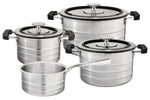 Sallys Edelstahlkochtopfset "La Cucina" 9-Teilig