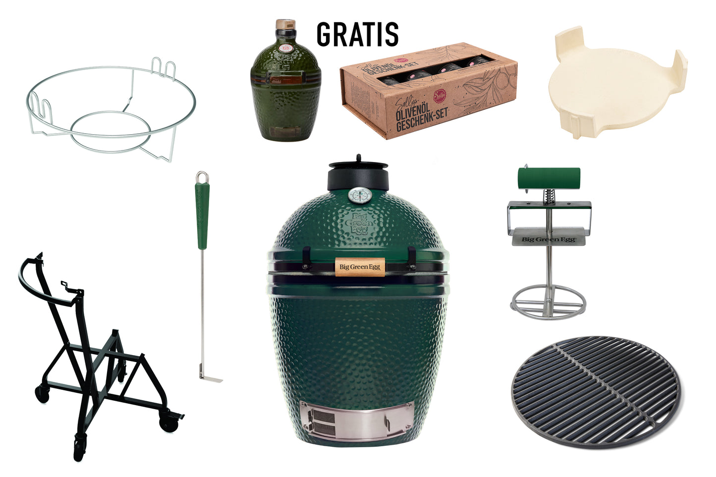 Big Green Egg Medium Set - inkl. Murat Gusseisentopf