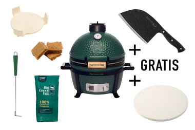 Big Green Egg MiniMax Starterset - inklusive Pizzastein und Gusseisentopf