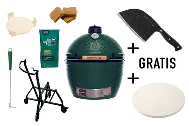 Big Green Egg Starterset XLarge - inklusive Pizzastein und Gusseisentopf