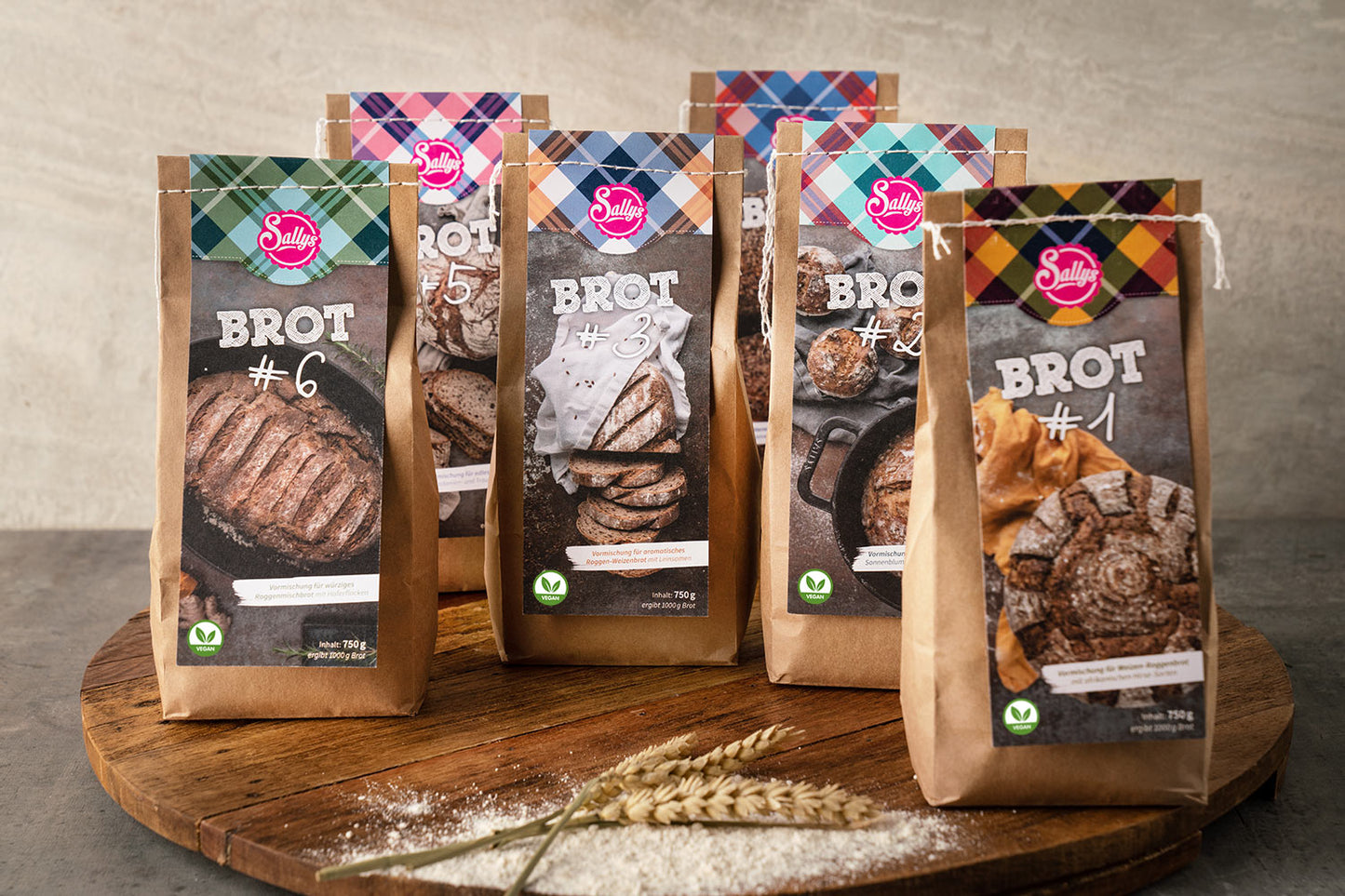 Sallys Brot #1 - Vormischung für Weizen-Roggenbrot
